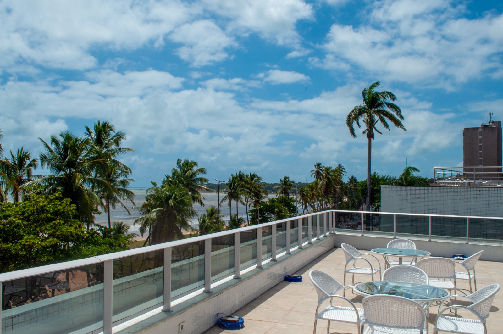 Flat beira-mar em Cabo Branco com vista para o mar